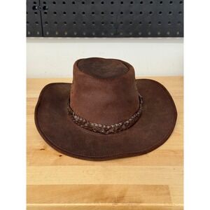 KAKADU TRADERS Australia‎ Leather Outback Hat Medium Mens Western Cowboy